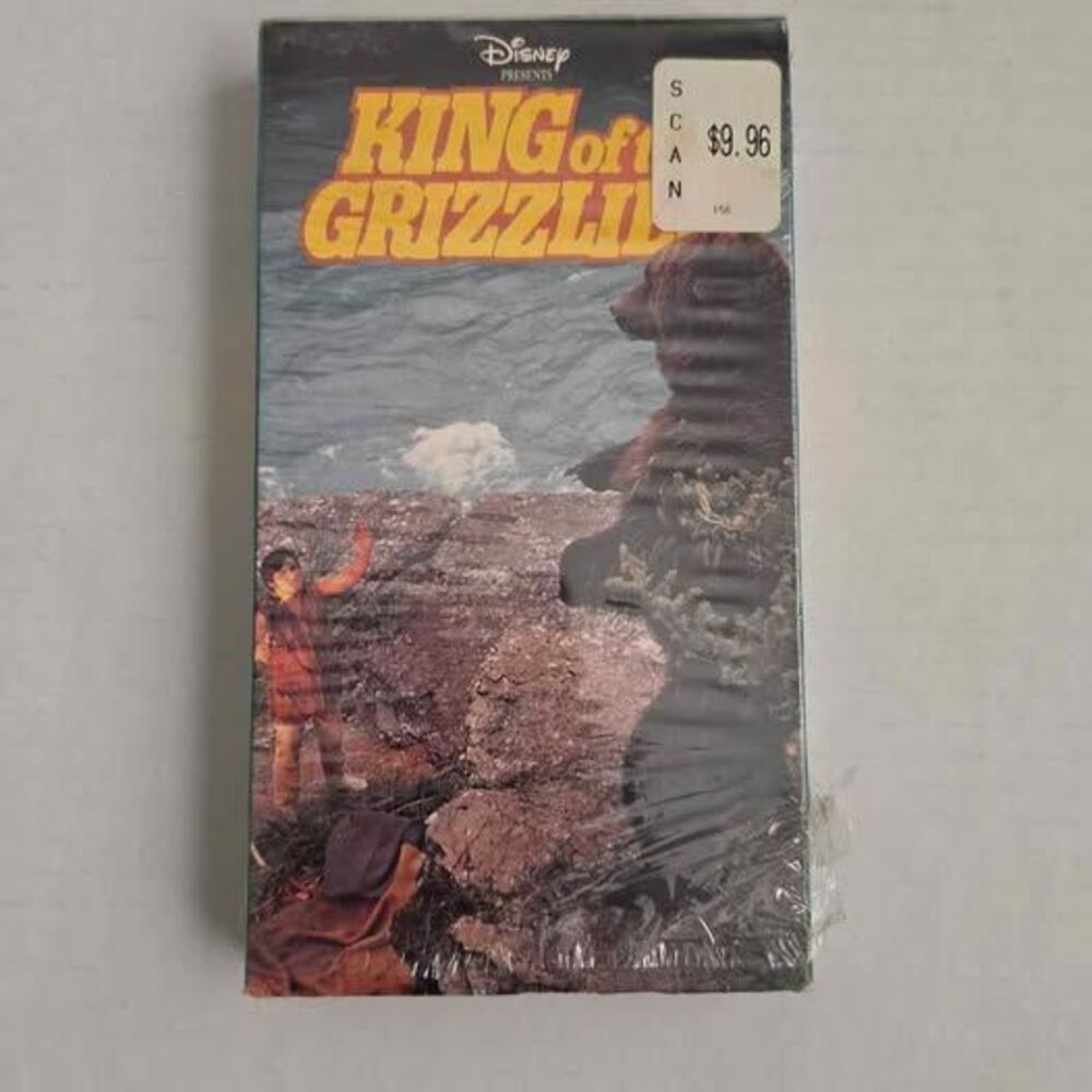 King of the Grizzlies VHS 1970 Walt Disney Classic Nature Movie Retro Media